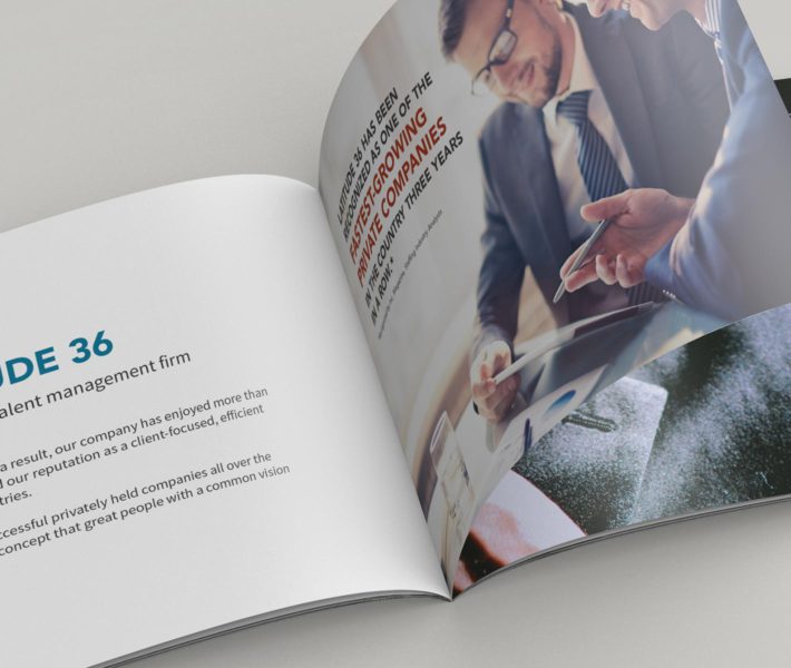 A business book  featuring design and branding with a picture of a man and a woman.