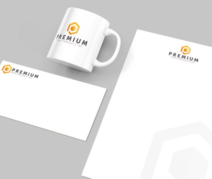 A brand-new stationery set featuring a mug and a coffee cup for ultimate branding.